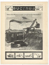 1919 Bucyrus 18B Power Shovel Ad: Charles Haworth, Contractor - Milwaukee