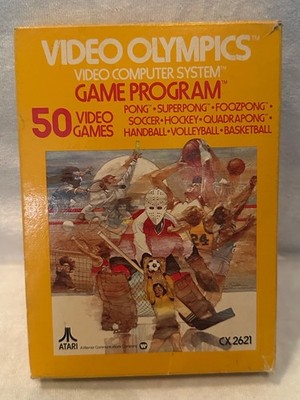 Video Olympics Atari Good Used Condition Video Game And Manual CIB