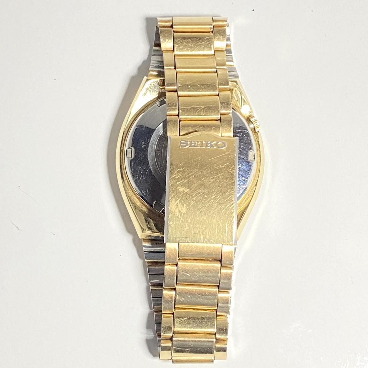 Vintage Seiko DX 17J 6106-7619 Men's Automatic Gold Tone Watch