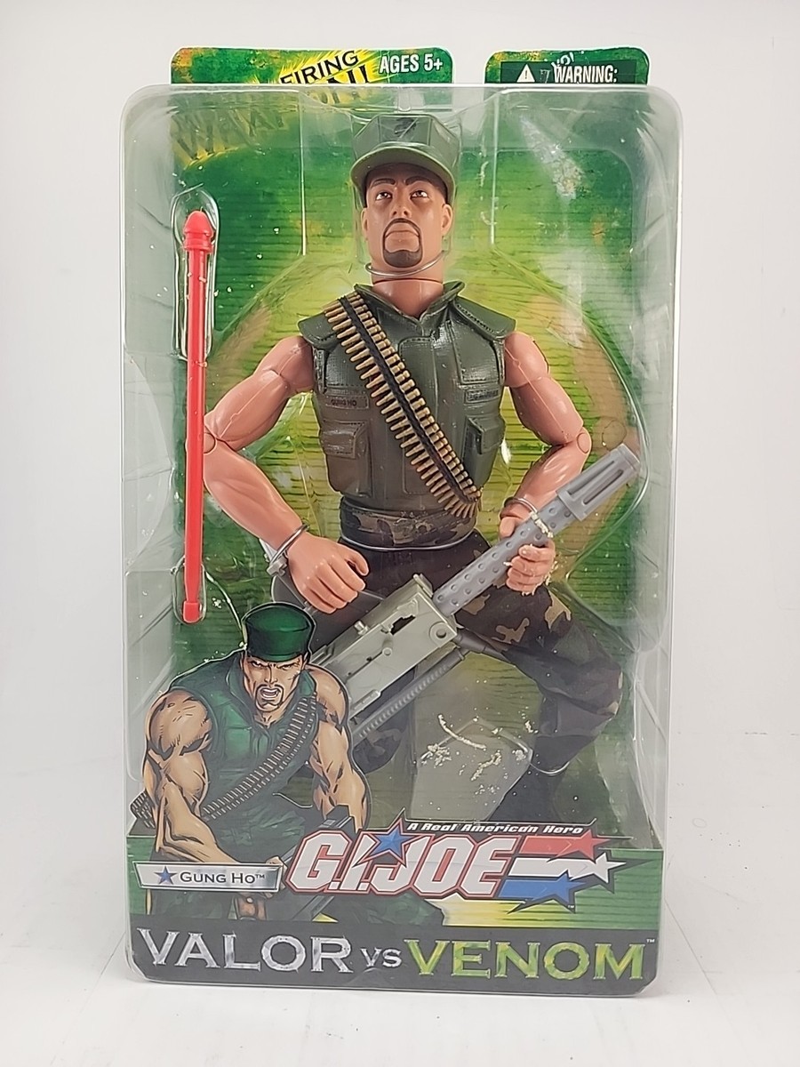 Vintage 2003 Hasbro G.I. Joe Gung Ho Valor vs Venom w/ Missle
