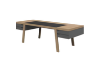 Designer Exklusiver Schreibtisch Stilvolle BüRomöBel HolzbüRomöBel Braun
