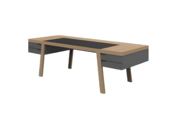 Designer Exklusiver Schreibtisch Stilvolle BüRomöBel HolzbüRomöBel Braun-image