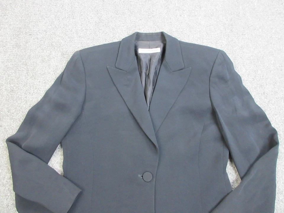 Blazer Emporio Armani Mujer Medio Azul Hecho en Italia Dos Botones Traje Chaqueta Foto 3 de 4