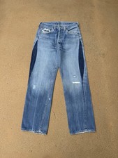 Vintage 70 s Levis 501xx Redline Selvedge Distressed Faded Denim Jeans Sz 28x28