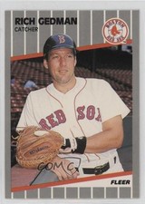 1989 Fleer Glossy Rich Gedman #89 0b7