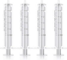5ml/cc Syringes without Needle, Plastic Luer Slip Syringe No Rubber 5ML/CC