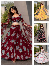 INDIAN BRIDAL LEHENGA CHOLI FOR WOMEN ETHNIC PARTY WEAR WEDDING LEHNGA CHOLI