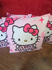 Sanrio Hello Kitty Throw Pillow, Pink,14"x14" Pillow With Insert