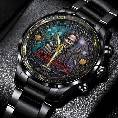 New John Wick 15th anniversary Gift For Fans 3755 Stainless Steel Watch MM391