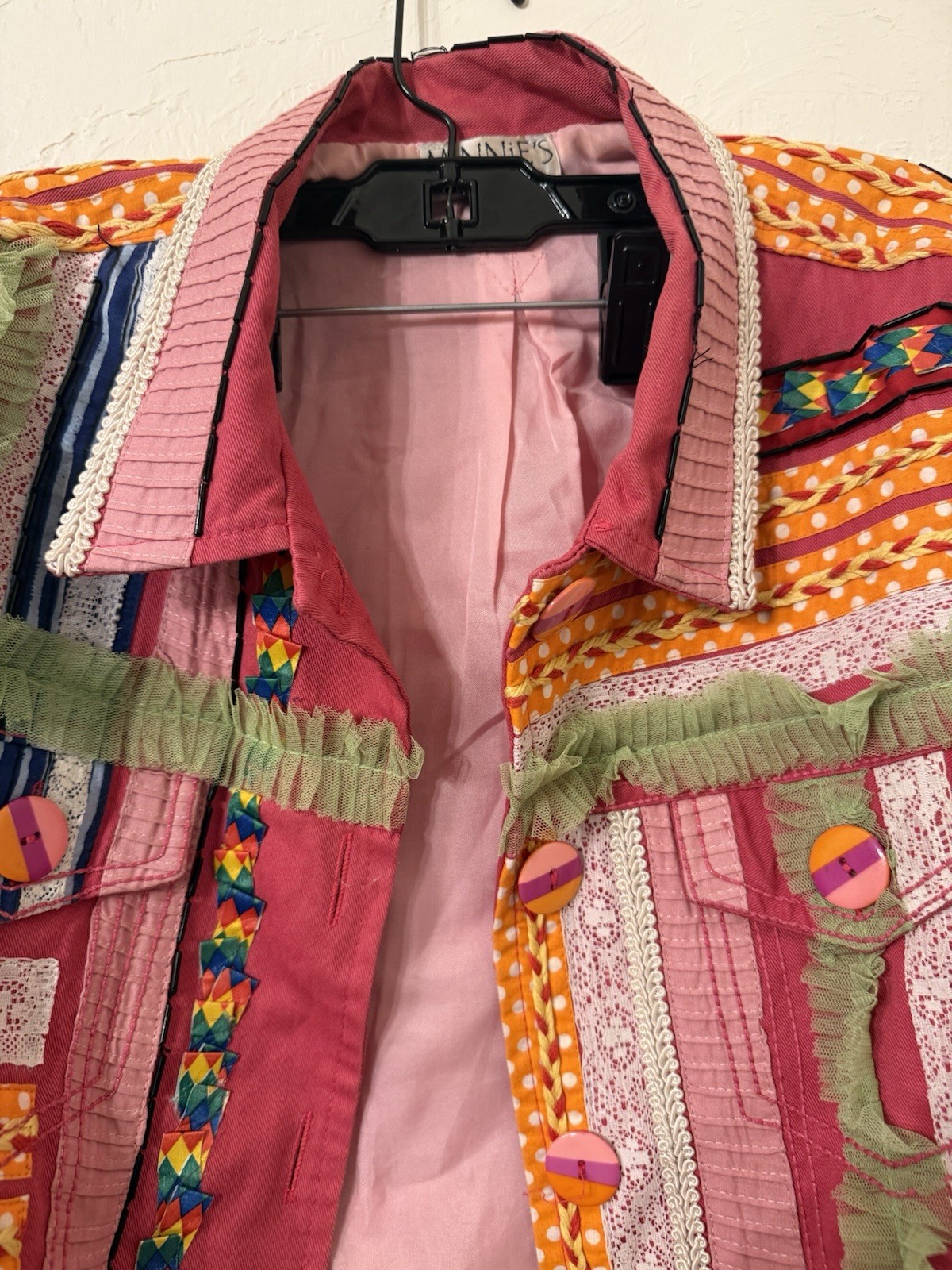 Minnie’s closet Vibrant patchwork jacket with a b… - image 3
