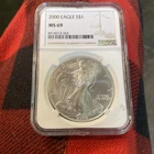 2000 American Silver Eagle $1 - NGC MS69 - 1 Oz Silver