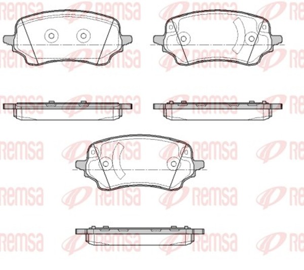 Bremsbelagsatz Scheibenbremse Remsa 1885.00 FüR Ford Puma J2K CF7 Ecoboost Mhev-image
