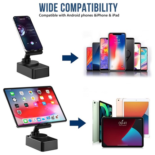 Haut-parleur Bluetooth 3 en 1 banque d'alimentation audio et support téléphone support HiFi pour tablette - Photo 5 sur 17