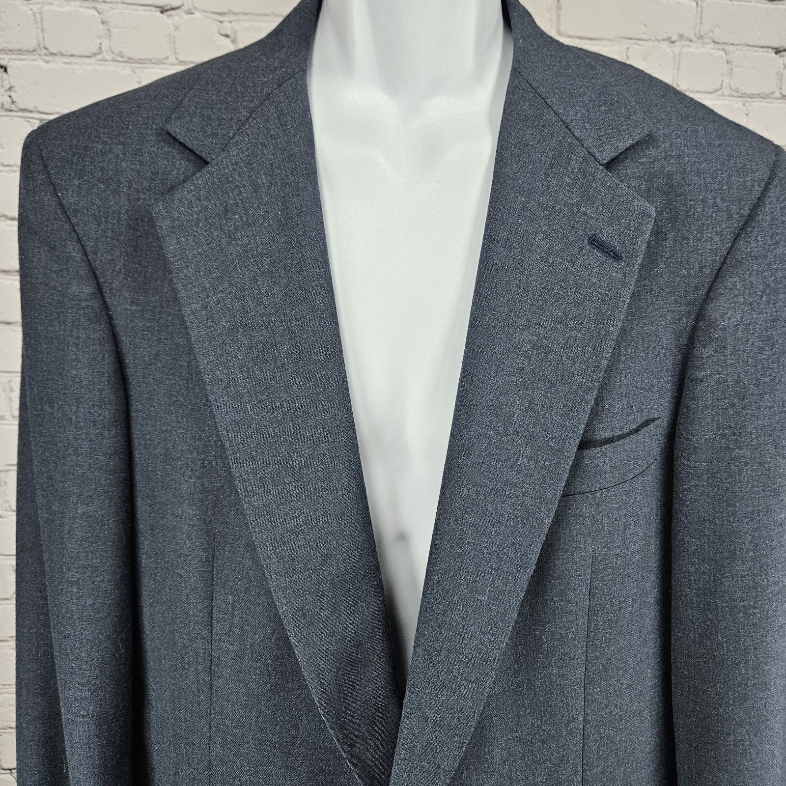 VTG Christian Brooks Blue 2 Button Vented Notch Blazer Sport Coat USA 42XL thumbnail 9