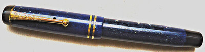 VINTAGE PARKER  DUOFOLD  FOUNTAINPEN,ca. 1930 ! in LAPISLAZULI,14 Kt.Nib!WORKING