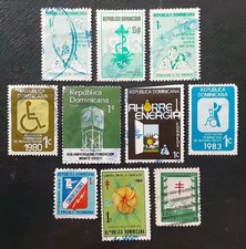 DOMINICAN REPUBLIC 1980-1984 Used (see Note) Tax Stamps F to XF 272-1