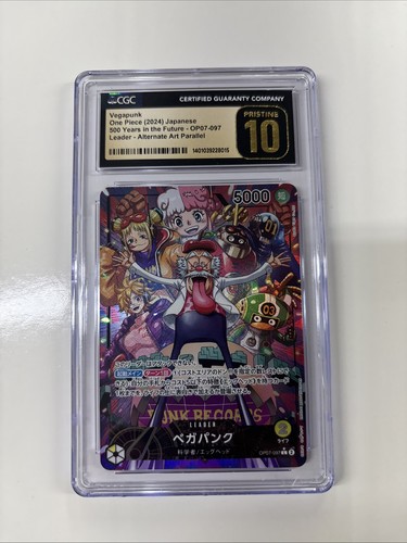 One Piece Japanese Vegapunk OP07-097 Alt 500 Years in the Future CGC PRISTINE 10