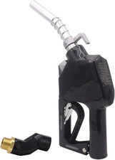 3/4" Inch Black NPT Automatic Shut-Off Fuel Nozzle,Fuel Hose Swivel,16Gpm High F