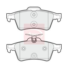 PEUGEOT 508 I 8D 2010-2018 APEC Bremsbeläge Hinten (R90) PAD1818