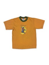 VTG Y2K 00s Cute Witch On Broom Halloween T-Shirt Youth L 14-16
