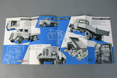 Original Werbe - Prospekt Broschüre Borgward ua Pritschenwagen Lastwagen 50er Jh