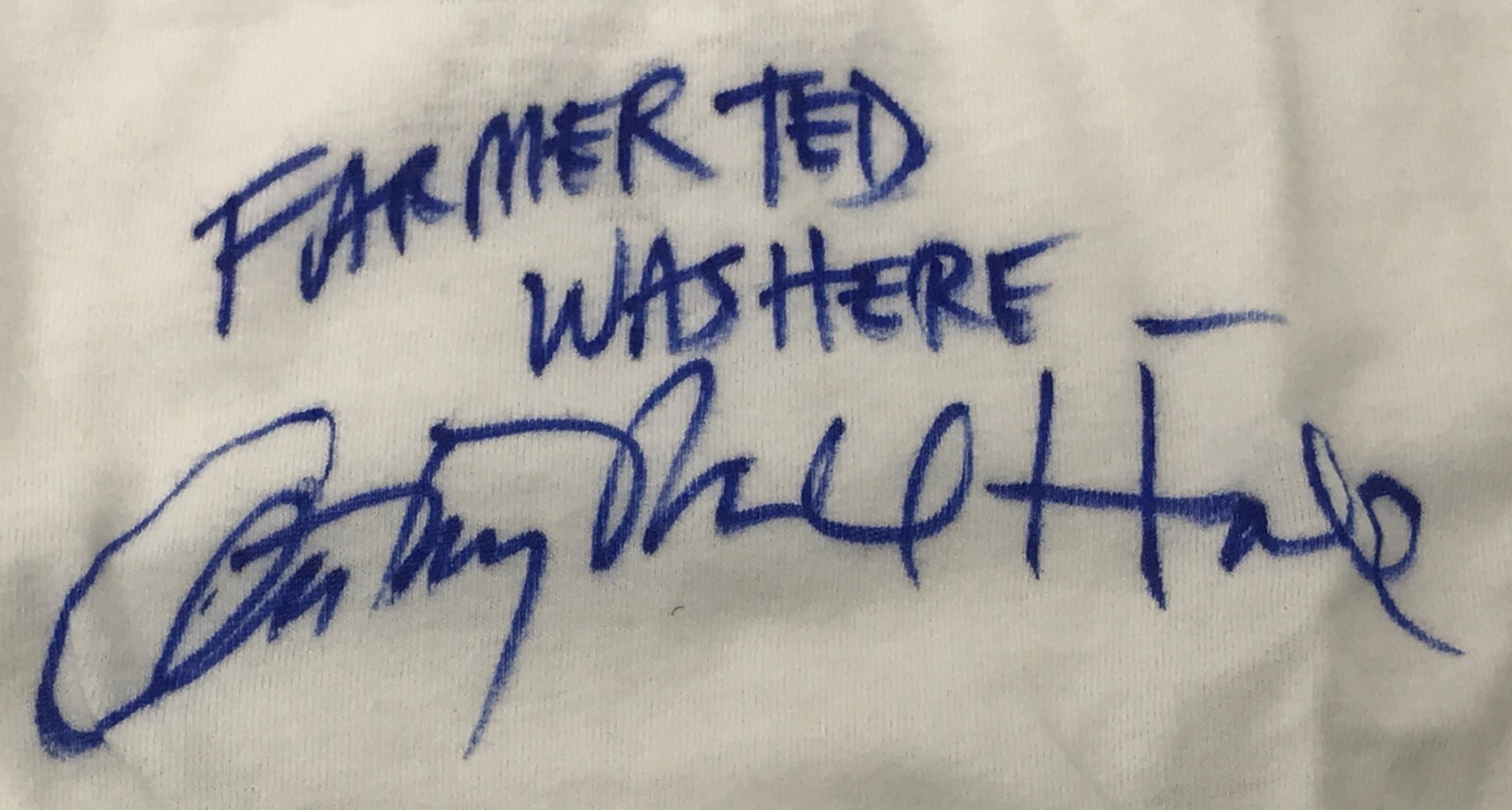 ANTHONY MICHAEL HALL Signed UNDERWEAR SIXTEEN CANDLES Farmer Ted