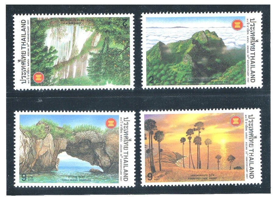 Natureza em estado perfeito/sem marca de charneira Selos Tailandês