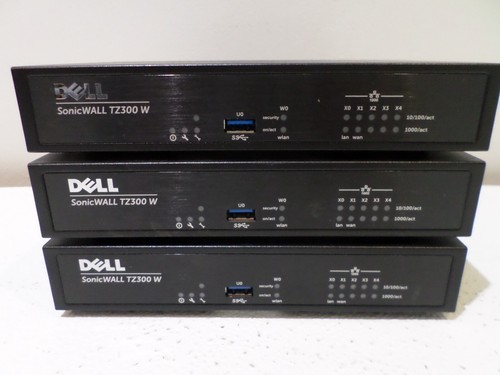 3 x Dell SonicWall TZ300 APL28-0B5 Wireless Firewall 101-500404-56 - 第 1/10 張圖片
