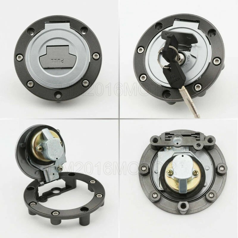 Ignition Switch Fuel Gas Cap Cover Lock w/Key for Yamaha FZ6 2004-09 FZ6R 09-14 - Imagem 3 de 4