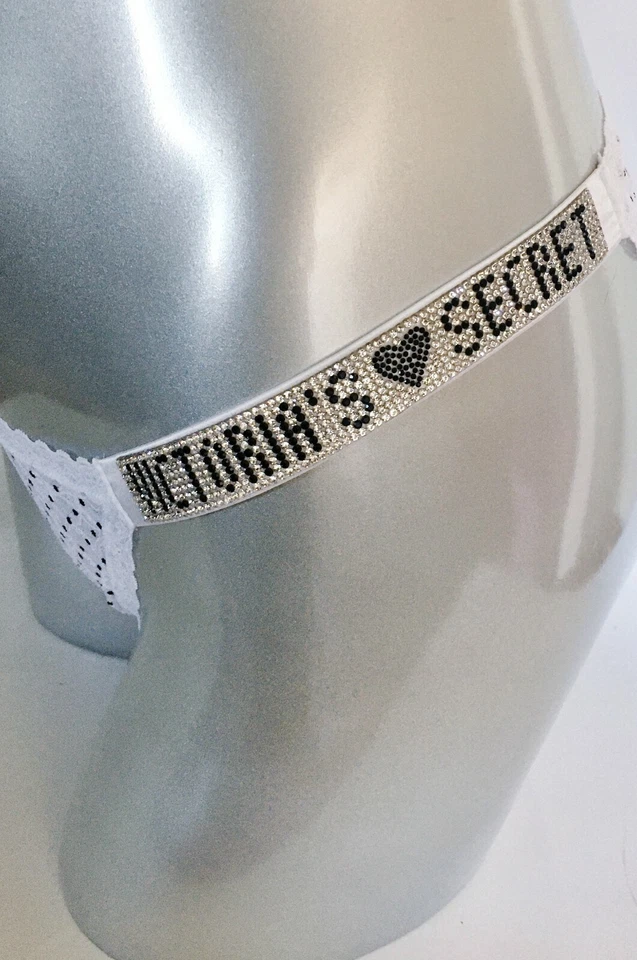 Victoria's Secret Estrás Brillo Correa Lacie Bikini Panty Lunares S Nuevo con Etiquetas Foto 4 de 4