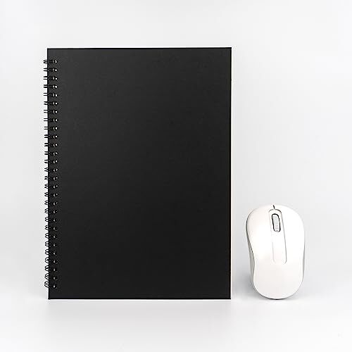 Umikk 4 Pack College Ruled Notebook, 5.9x8.3 Inches Soft Cover Spiral Notebook, 80