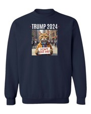 Trump Dont Eat Me 2024 Elections Campaign Cat Funny Unisex Crewneck Sweatshirt