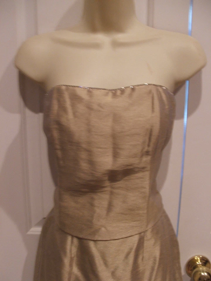 NWT $149 zinnia bridal 2 pc green formal bridesmaid ocasion gown siz jr med- 7-9 - Image 2 of 4