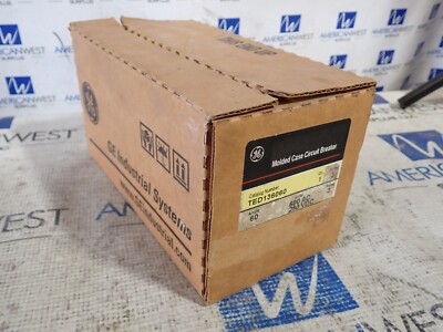 NEW GE TED136060 60 amp 3p 600v Circuit Breaker 18kA@480v