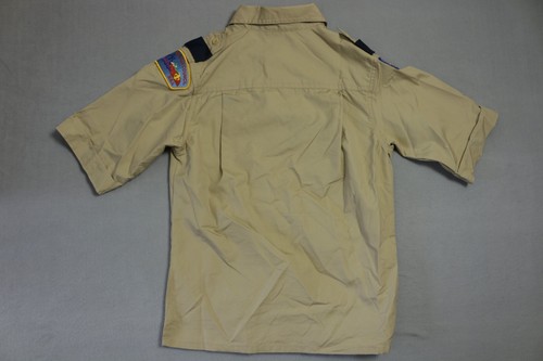 Boy Scouts of America Polo Shirt Youth Medium BSA Uniform USA Official Patches - Picture 5 of 10