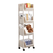 4-Tier Rack: Multi-Use Storage for Books, Tools & More