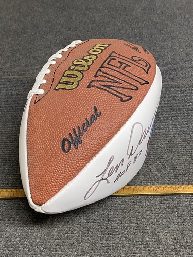 Len Dawson #16 Kansas City Chiefs NFL SB IV MVP HOF 87 Signed Football - Picture 4 of 8