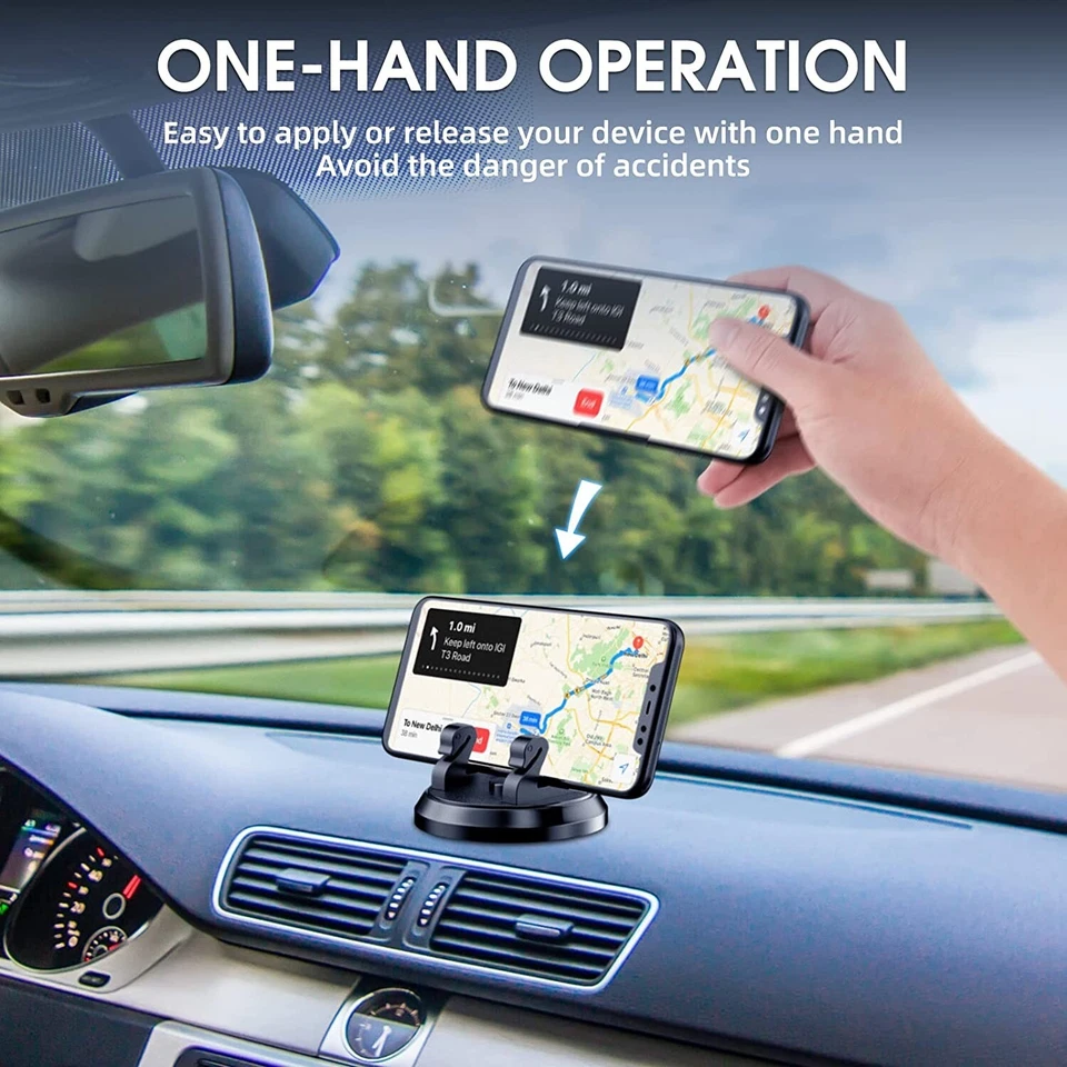 360° Rotatable Car Phone Mount Holder Universal Dashboard Holder for Pro Phone L - Image 4 of 4