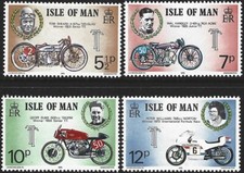 1975 Isle of Man Sg 63/66 Tourist Trophy Motorcycle Races (2nd series) MNH