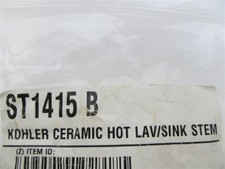 Kohler ST1415B, Ceramic Hot Faucet Lavatory/Sink Stem