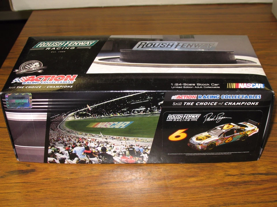 David Ragan NASCAR 1:24 Die Cast #6 UPS 2010 Fusion Flashcoat Silver 1/412 - Image 2 of 4