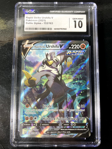 Rapid Strike Urshifu V graded CGC 10 for sale on eBay