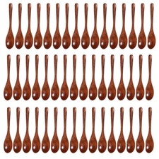 USA Wooden Spoons 5.5/6" for Coffee Tea Jam Bath Salts Smooth Honey Spoon NEW