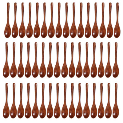 USA Wooden Spoons 5.5/6'' for Coffee Tea Jam Bath Salts Smooth Honey Spoon NEW