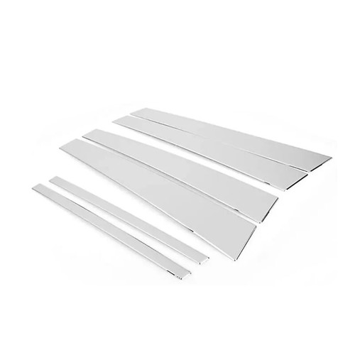 Fits 2008~2012 Honda Accord 8th Chrome Pillar Posts Cover Door Trim Window Decal - Picture 7 of 9