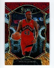 2020-21 Select Prizms Red White Orange Shimmer #46 Pascal Siakam