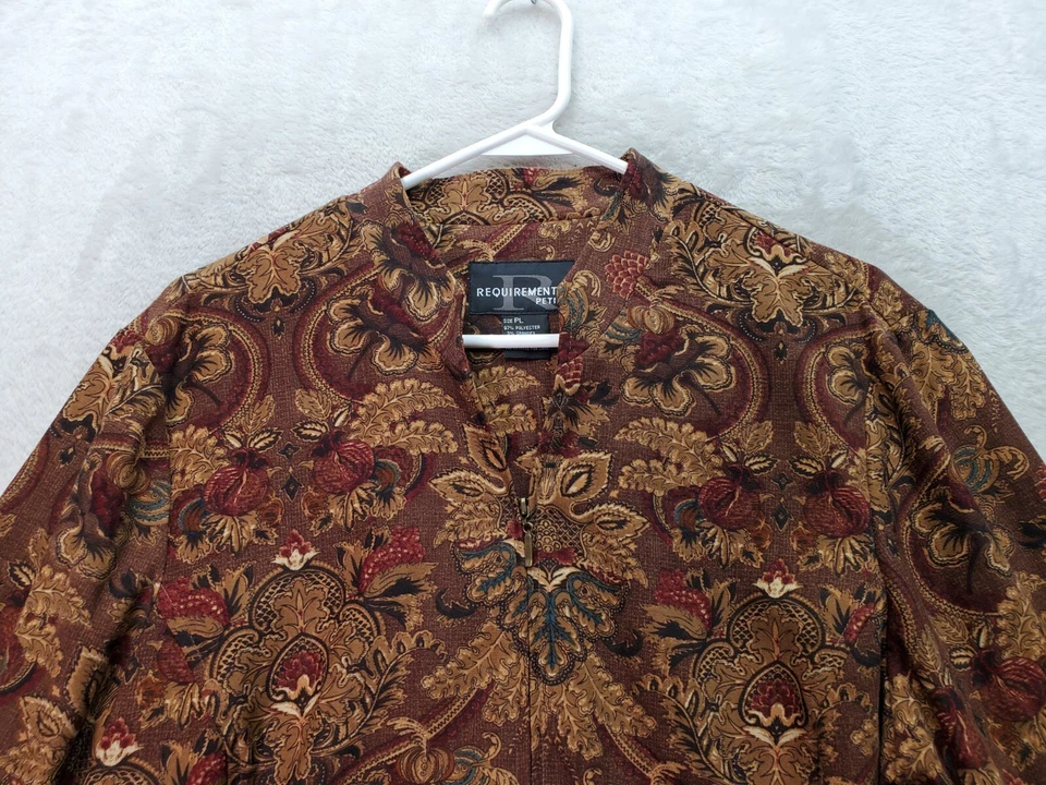 Requisitos Cazadora Mujer Pequeña Grande Multi Floral Manga Larga Cremallera Completa Foto 4 de 4