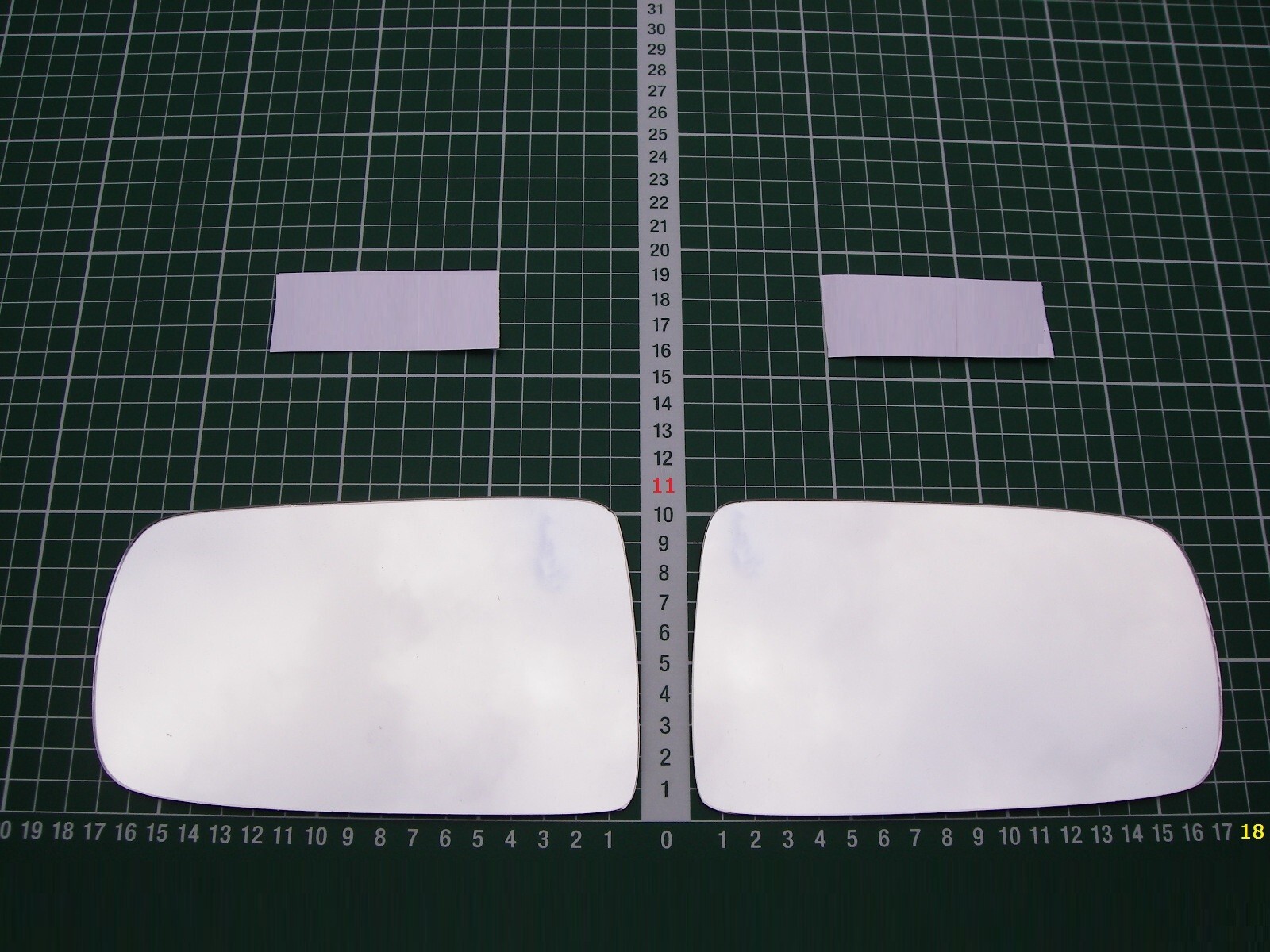 ASG Technik Außenspiegel Glas Für Audi 100 - Ersatzspiegelglas 1982-1991, Ohne Gehäuse