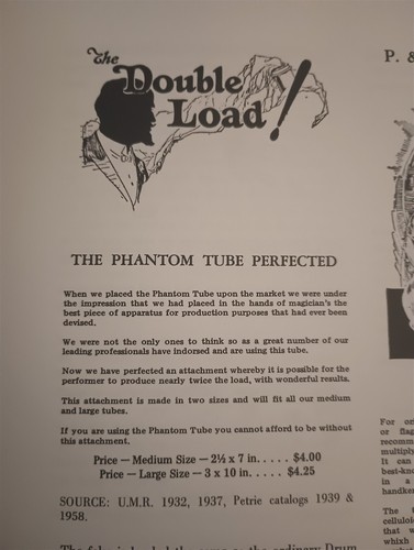 Vintage P&L Petrie & Lewis Original Phantom & Drum Head Tubes Magic Trick 10"x3" - Picture 11 of 12
