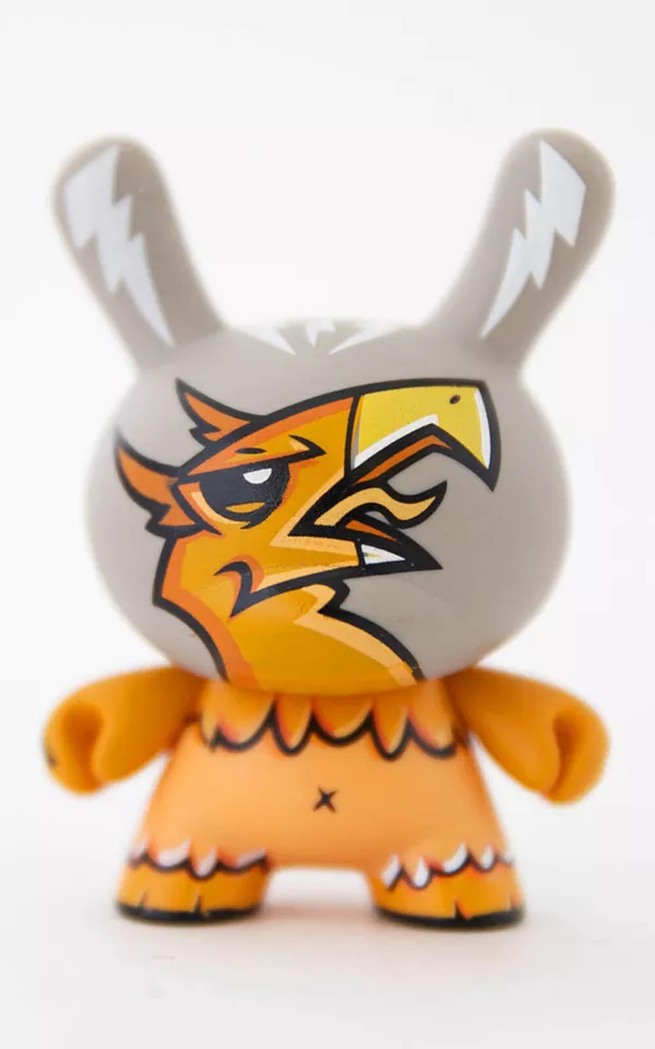 Joe Ledbetter JLED SIGNED Kidrobot 3" 07 Griffin Dunny Figure Series 4 NIP MINT - Image 3 of 3